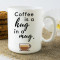 Cană personalizată &quot;Coffee is a hug&quot; Termosensibila - Rosu exterior