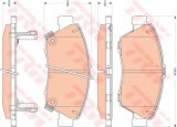 Set placute frana,frana disc HONDA CIVIC VIII Limuzina (FD, FA) (2005 - 2012) TRW GDB3478