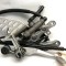 Suport fata dreapta cu scarita si pedala frana Yamaha R6 RJ11 RJ15 2006-2016
