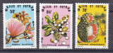 Wallis si Futuna 1978 fructe flori MI 339-341 MNH