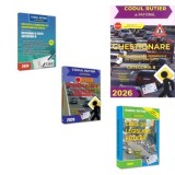 Pachet 2026 pentru obtinerea permisului de conducere auto categoria B. Intrebari. Teste. Legislatie. Chestionare