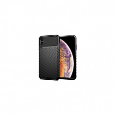 Husa Compatibila cu Apple iPhone X,Apple iPhone XS - iberry Thunder TPU Flexibil Negru