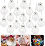 Set de 15 globuri de umplere Gxhong, plastic, transparent, 6 cm