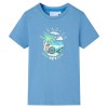 Tricou pentru copii, albastru mediu, 128, vidaXL