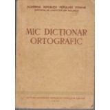 Mic dictionar ortografic