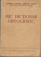 Mic dictionar ortografic