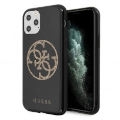 Husa Cover Guess Glitter Circle pentru iPhone 11 Pro Max Black foto