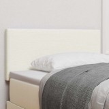 Tăblie de pat design simplu, crem, 90 cm, velur