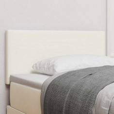 vidaXL Tăblie cap cu headboard Manual Crem 80 cm Țesătură cu dungi 42007043