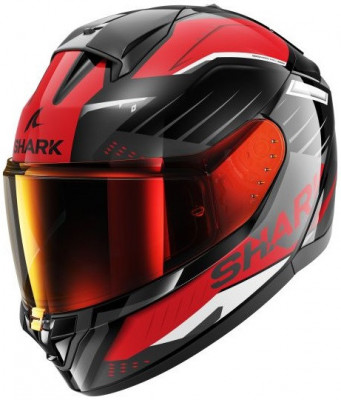 Casca Moto Shark Ridill 2 Bersek Negru / Alb / Rosu Marimea XL HE1122E-KRA-XL foto