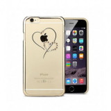 Husa Capac Astrum TELESTHESIA iPhone 6/6s Plus Gold Swarovski, iPhone 6 Plus, Plastic, Carcasa