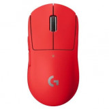 Mouse gaming wireless Logitech Pro X Superlight, ultrausor 63g, senzor LightSpeed Hero 25K DPI, Rosu