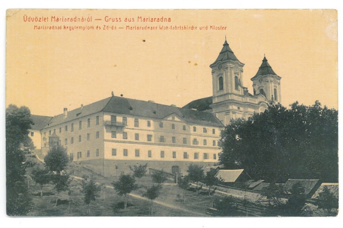 1095 - MARIA RADNA, Arad, Church, Romania - old postcard - used - 1909