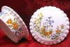 CASETA BOMBONIERA PORTELAN ENGLEZESC ELIZABETHAN FINE BONE CHINA MODEL WOODLAND