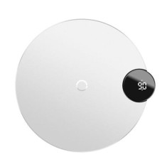 Incarcator Baseus Ufo Compatibila cu Telefon - Wireless cu Afisaj LED - Alb foto