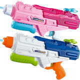 Set 2x pistol cu apa pentru copii 6 ani+, rezervor 1200 ml pentru piscina/plaja, quick fill, multicolor, Oem