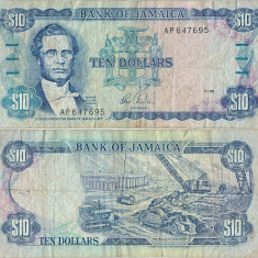 1985 ( 1 I ) , 10 dollars ( P-71a ) - Jamaica