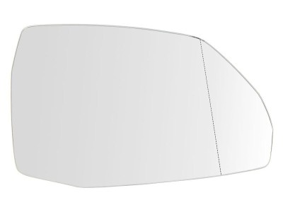 Geam oglinda exterioara cu suport fixare Audi Q5 (Fy), 09.2016-; Q7 (4m), 06.2015-, Dreapta, incalzita; geam asferic; cromat foto