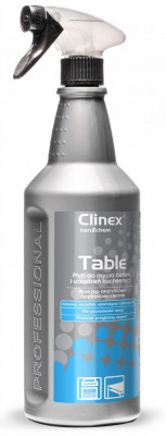 CLINEX Table, 1 litru, cu pulverizator, solutie pt. curatare suprafete si aparate din bucatarie foto