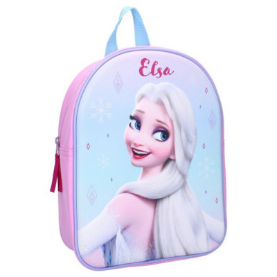 Ghiozdan prescolari Disney Frozen 2 Elsa, design 3D, 29 x 21 x 8 cm foto