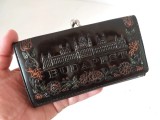 # Portofel / portmoneu vintage Budapest - Suvenir retro anii 70-80 - Cu portmoneda metalica, Ungria, Budapesta