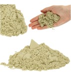 Nisip kinetic modelabil pentru copii, bej natural, pachet 1kg