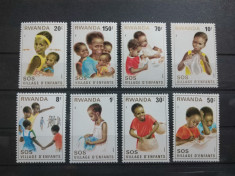 RWANDA 1981-MNH-AJUTORAREA COPIILOR-SERIE foto