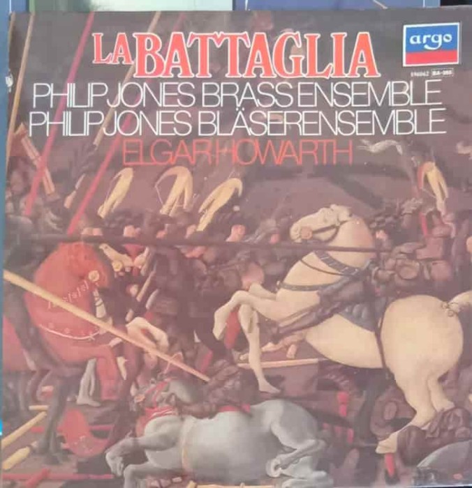 Disc vinil, LP. La Battaglia-Philip Jones Brass Ensemble, Elgar Howarth-242048