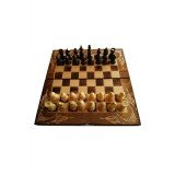 Set de șah din lemn cutie de tablă de șah 25x25 piesă de șah dame de table joc de masă