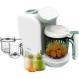 Robot multifunctional pentru bebelusi Cecotec Nana BabyCare FoodProcessor, fierbator, mixer pireuri, sterilizator, incalzitor biberoane, fara BPA