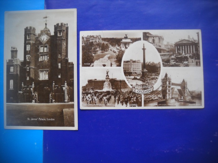 HOPCT LOT 1887 LONDRA IN 1931 ANGLIA-2 CARTI POSTALE VECHI-CIRCULATE