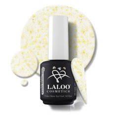 Strat final mat particule aurii Flake Matte Top Coat Gold Laloo 15ml