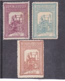 ROMANIA 1906 LP 58 TESATOAREA EMISIUNE BINEFACERE FARA GUMA 3 VALORI, Istorie, Nestampilat