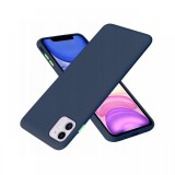 Husa iPhone 11 Lemontti Solid Silicone Albastru