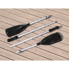 Bestway Barcă gonflabilă Hydro-Force v&acirc;sle&amp;pompă manuală 145x350x46 cm