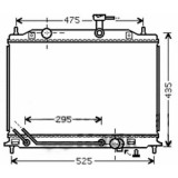 Radiator racire Kia Rio (De), 03.2005-2011, Motorizare 1, 5 Crdi 81kw Diesel, tip climatizare Cu/fara AC, cutie automata, dimensiune 540x370x26mm, Cu