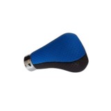 Cumpara ieftin Nuca Schimbator BMW 5 Trepte Piele Perforata Albastru-Negru