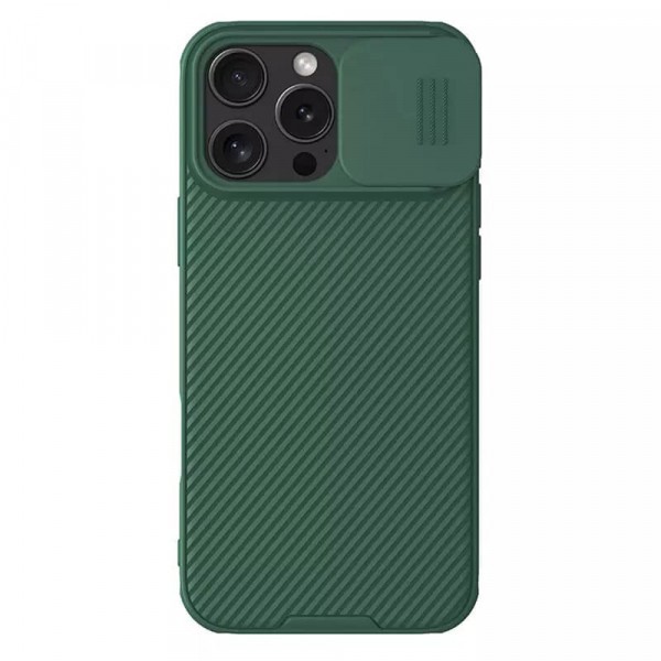 Husa MagSafe pentru Apple iPhone 16 Pro Max, Nillkin, CamShield Pro, Verde