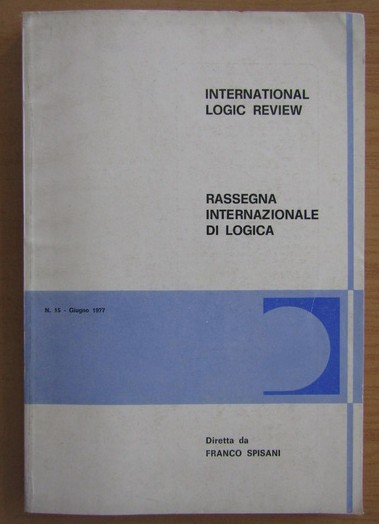 International Logic Review Nr 15 Iunie1977
