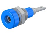 Conector banană 2mm albastru 10A 23mm ST&Auml;UBLI pentru lipire pe panou