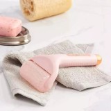 Aparat masaj facial cu rola de gheata faciala pentru ameliorarea antiridurilor si a durerilor de cap, Plastic, roz