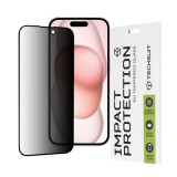 Folie pentru iPhone 15 - Techsuit 111D Privacy Full&nbsp;Glue - Black