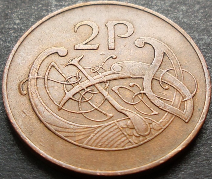 Moneda 2 PENCE - IRLANDA, anul 1971 *cod 1355 B - MODEL MARE
