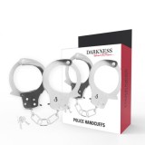 DARKNESS - METAL HANDCUFFS WITH KEYS, DARKNESS BONDAGE
