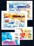 St. Vincent 1991 - Locomotive, minicoli si colite neuzate