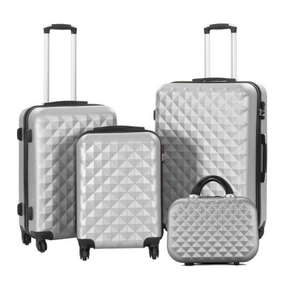 Set valiza de calatorie cu geanta cosmetica, in mai multe culori-gri foto