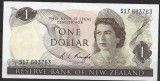 !!! F. RARR : NOUA ZEELANDA - 1 DOLAR (1975) - P 163 c - AUNC+ / CEA DIN SCAN