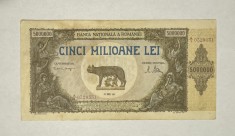 Bancnota Romania 5000000 lei 1947 VF