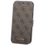 Husa Plastic - TPU Guess 4G Book pentru Apple iPhone 12 Pro Max, Maro GUFLBKSP12L4GB