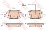 Set placute frana,frana disc FIAT LINEA (323) (2007 - 2016) TRW GDB1985
